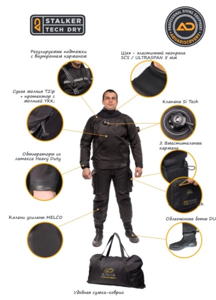 Couteau de plongée et de chasse sous-marine 215 WL